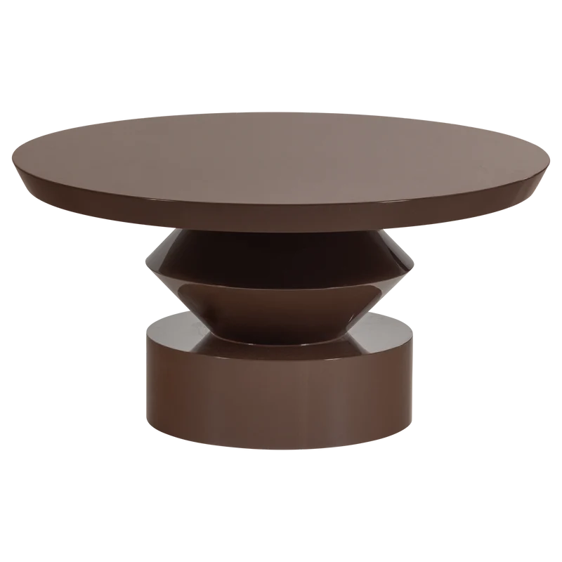 Auren salontafel hout hoogglans bruin