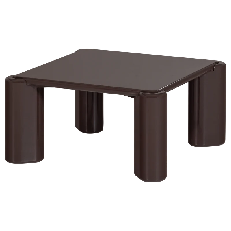 Tiven salontafel hout hoogglans donkerbruin