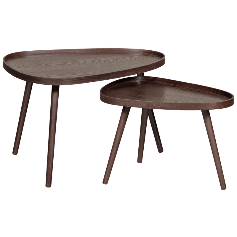 Set v 2 - Nissa bijzettafels walnoot