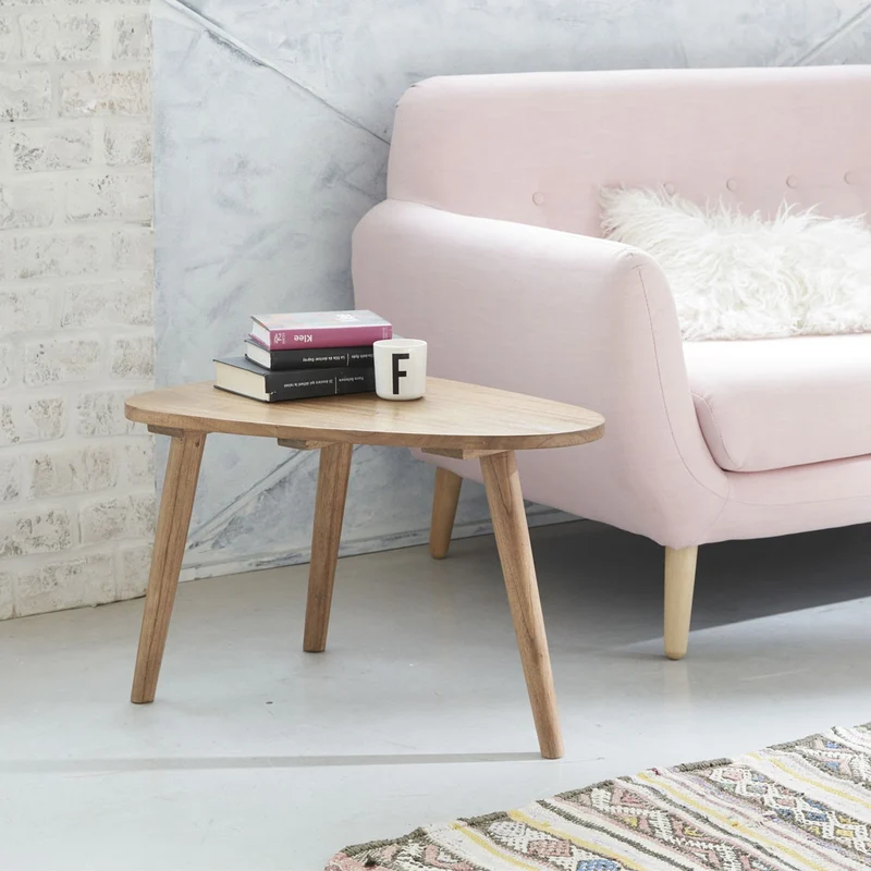 Table basse en mindi massif 62 cm