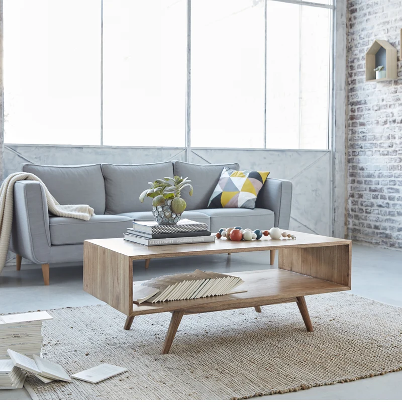 Table basse en mindi massif 120 cm