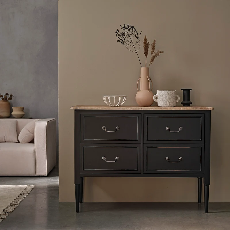Commode en acajou massif 120 cm
