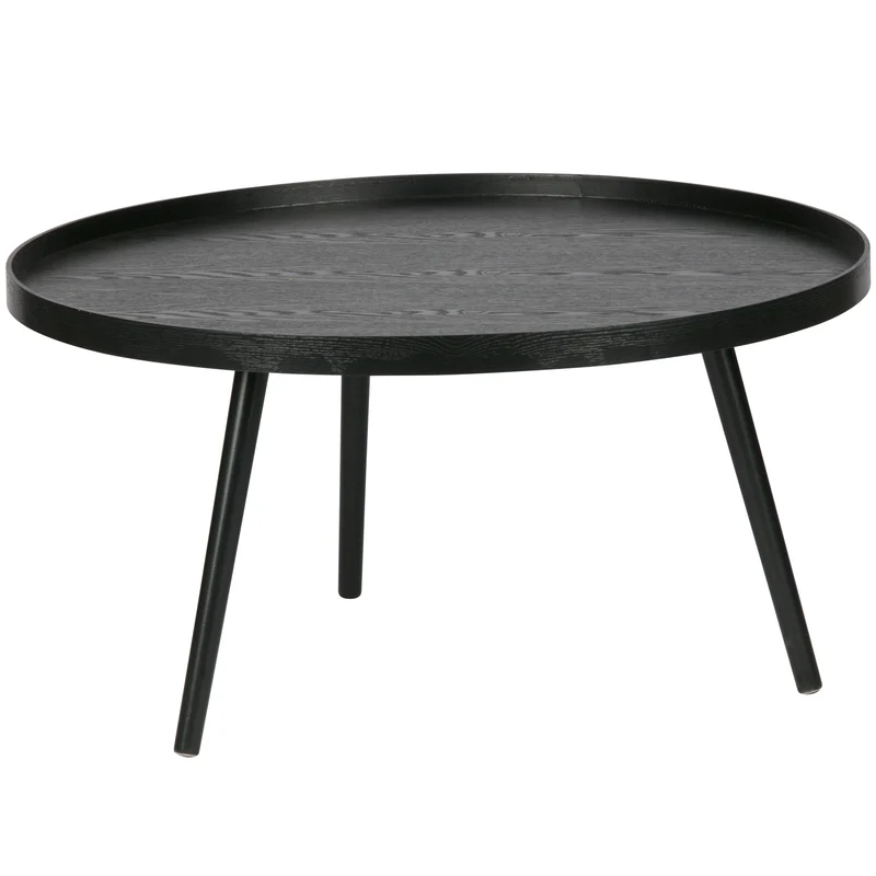 Mesa bijzettafel XL hout zwart 39xØ78