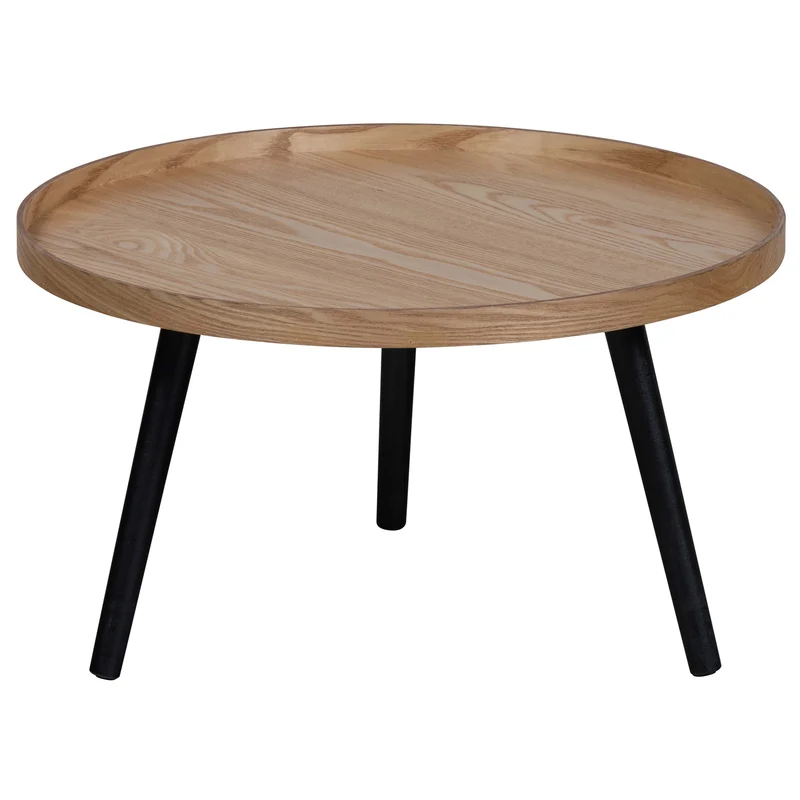 Mesa bijzettafel L hout naturel 34xØ60