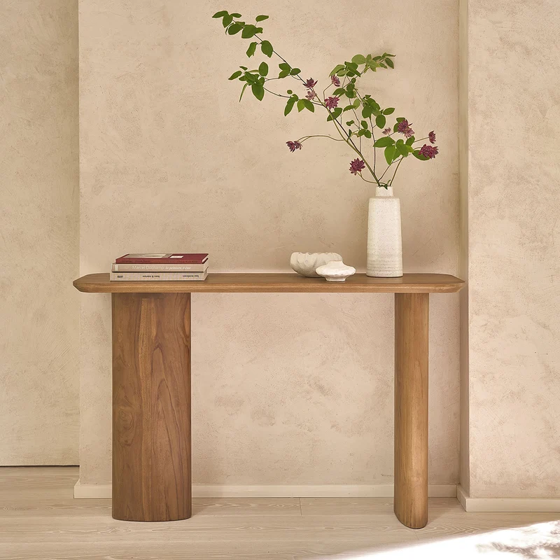 Console en teck massif 120 cm