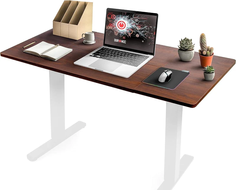 Duronic TT140 WT Plateau pour Bureau Assis Debout de 140 x 60 x 2 cm | Compatible avec la plupart des Structures Assis Debout | Idéal pour Poste de travail à domicile ou bureau