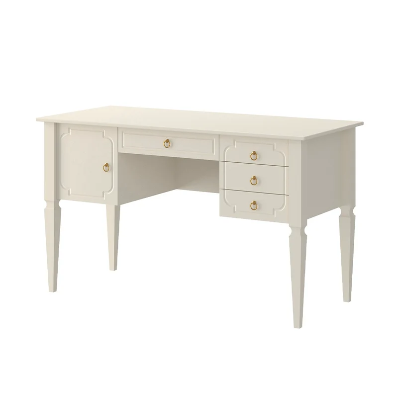 Bureau 4 tiroirs 1 porte Bellamy Royal Beige