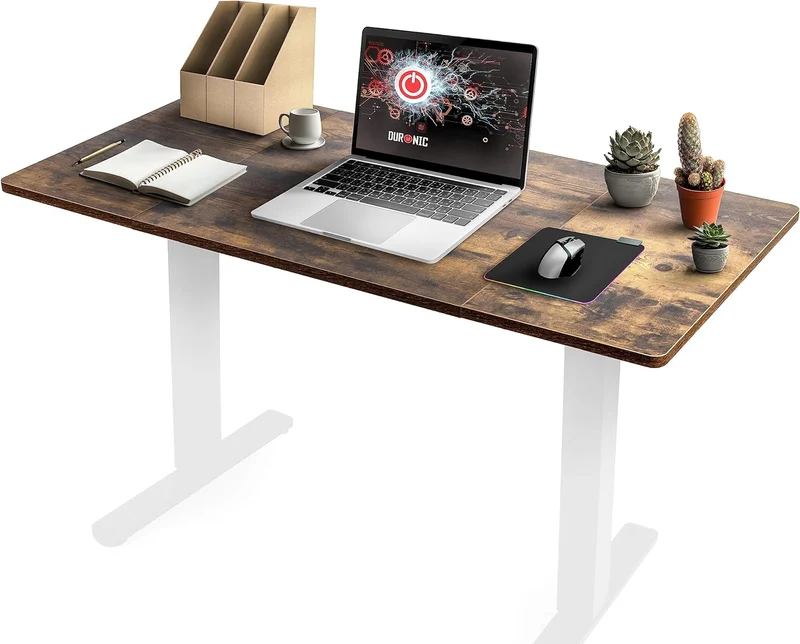 Duronic TT120 AO Plateau pour Bureau Assis Debout de 120 x 60 x 2 cm | Compatible avec la plupart des Structures Assis Debout | Idéal pour Poste de travail à domicile ou bureau