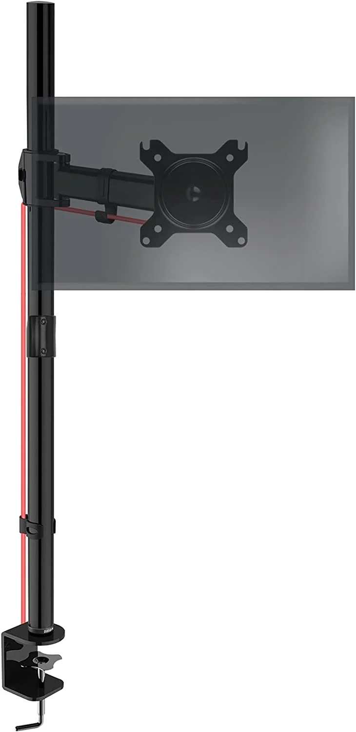 Duronic DMT251X2 Bras pour Moniteur d'Ordinateur | Support d'écran PC pour Bureau avec Potence de 100 cm | VESA 75 100 | Hauteur Ajustable | Rotatif Inclinable Pivotant avec Extension