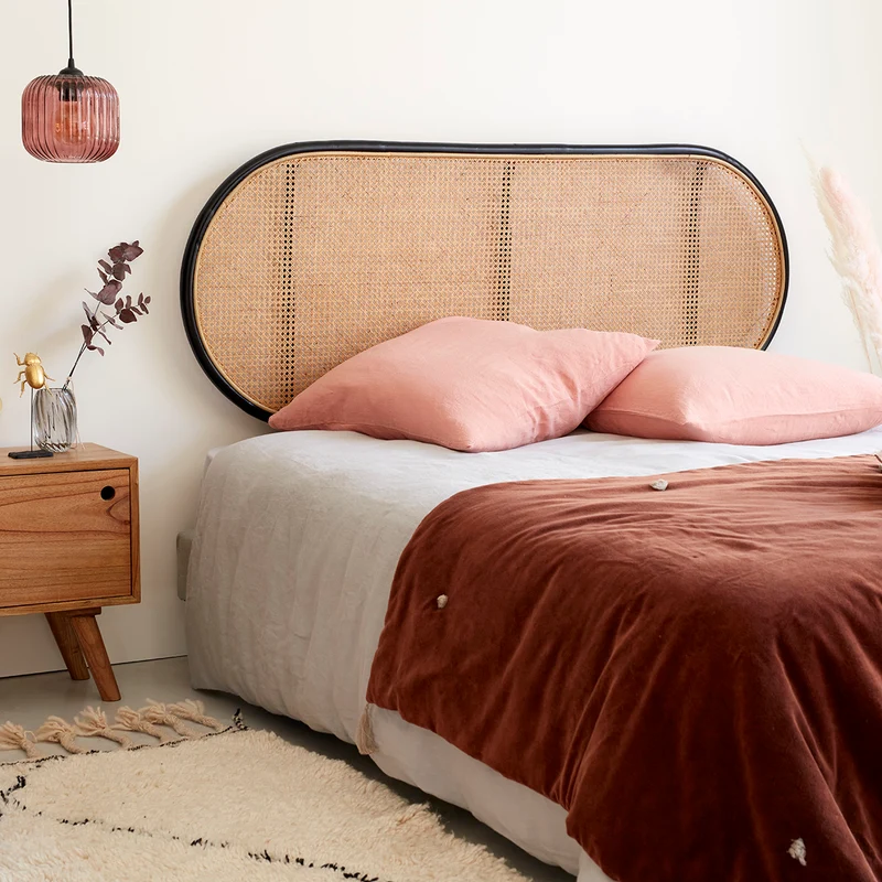 Tête de lit en cannage et rotin 160 cm