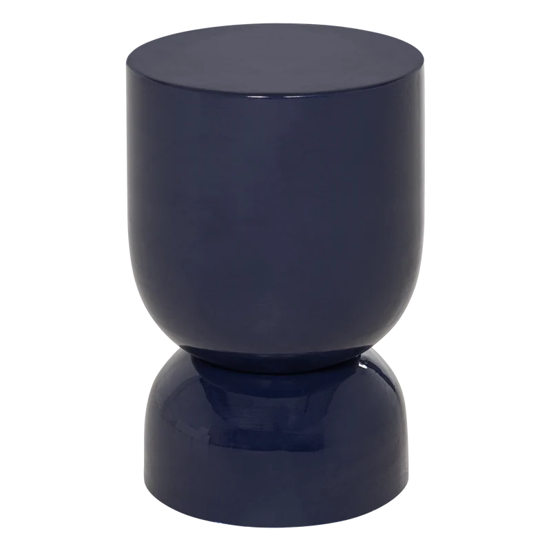 Hekla bijzettafel metaal donkerblauw