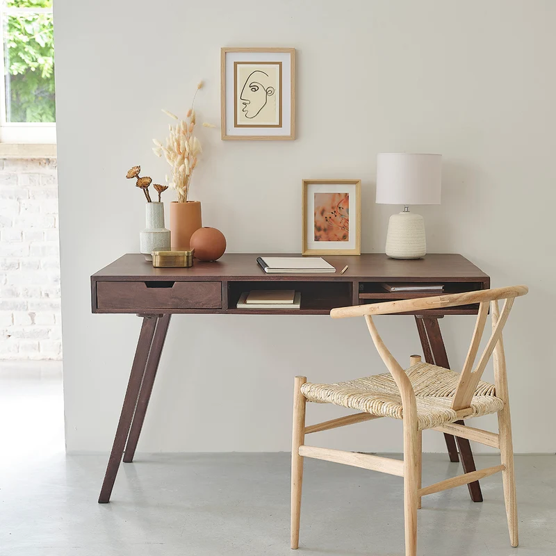 Bureau en manguier massif 120 cm