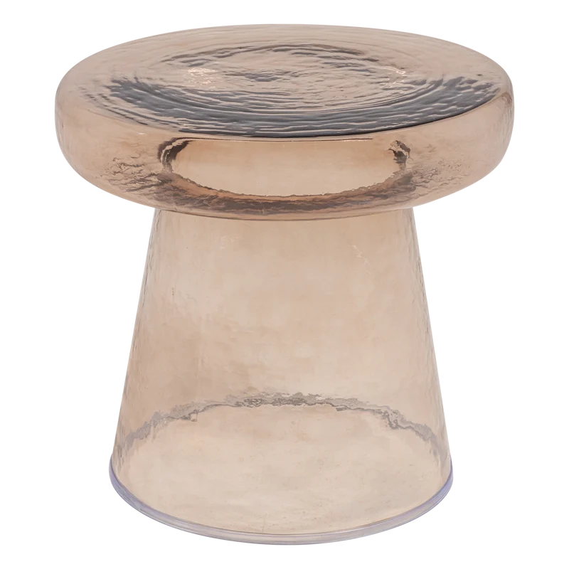 Loma bijzettafel glas bruin