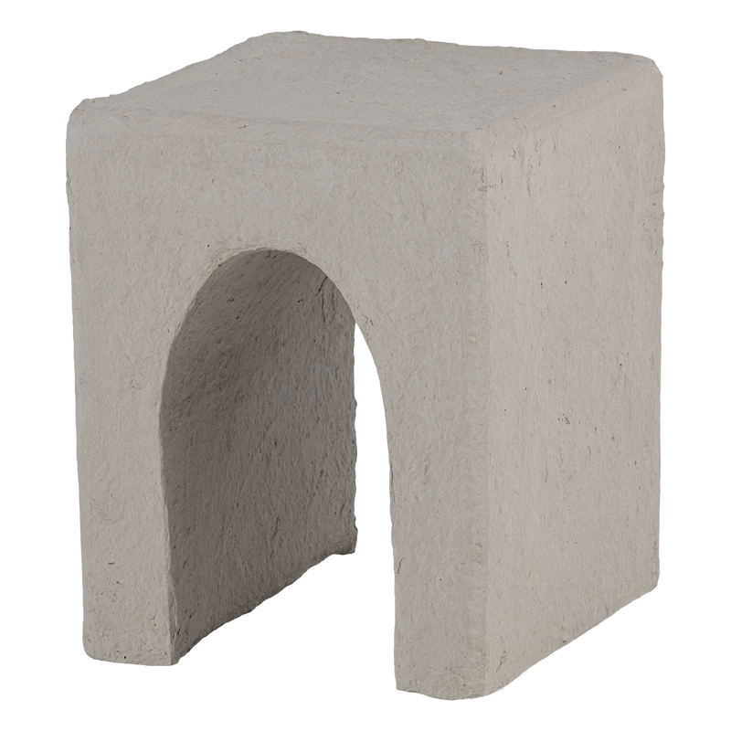 Tovi bijzettafel papier-maché grijs
