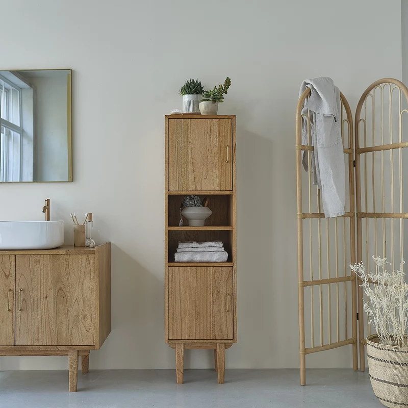 Colonne de salle de bain en mindi massif 150 cm
