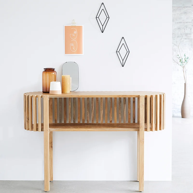 Console en teck massif 120 cm