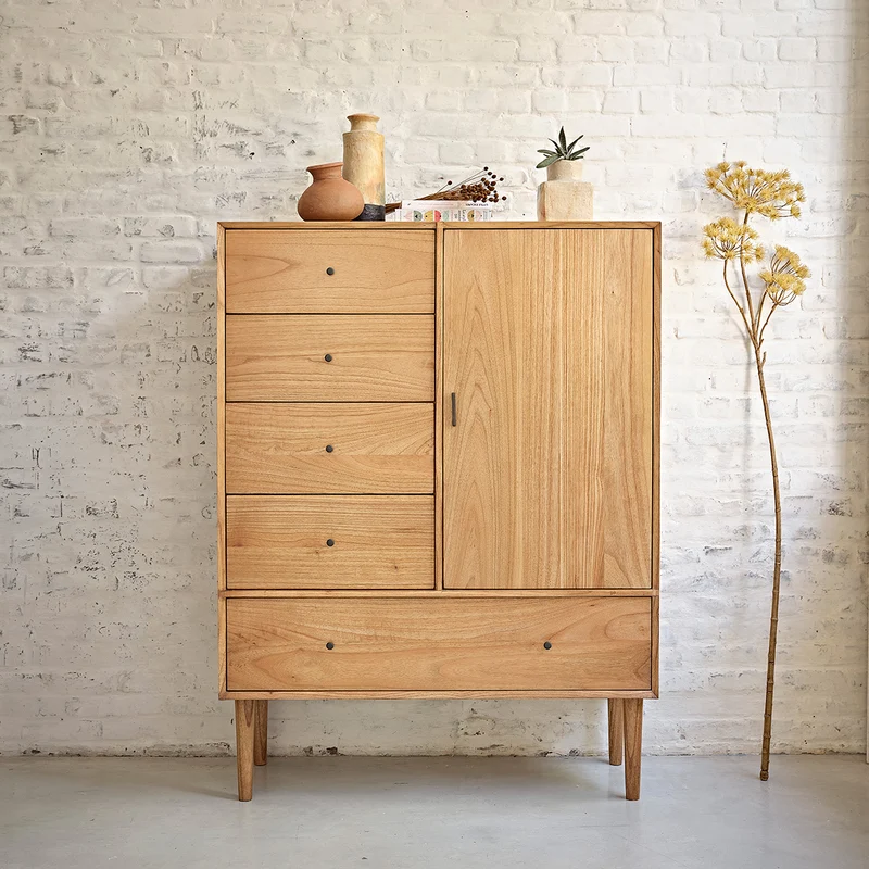 Armoire en mindi massif 160 cm