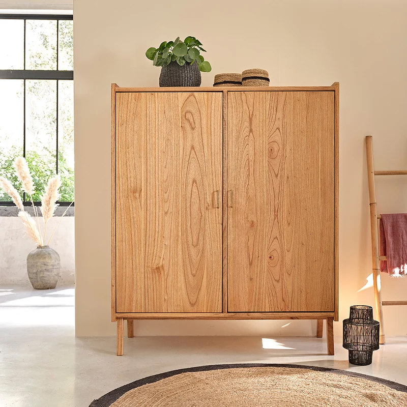 Armoire en mindi massif 180 cm
