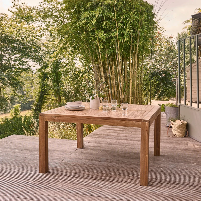 Table de jardin en teck massif 8 pers.