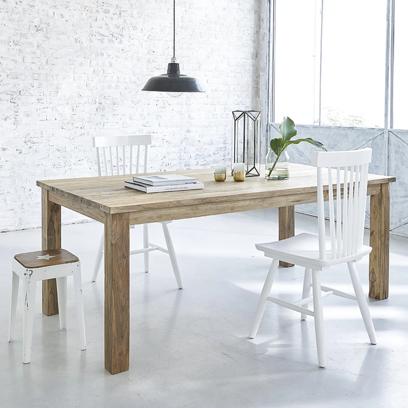 Table en teck massif recyclé 8 pers.