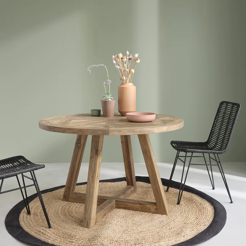 Table en teck massif recyclé 4 pers.