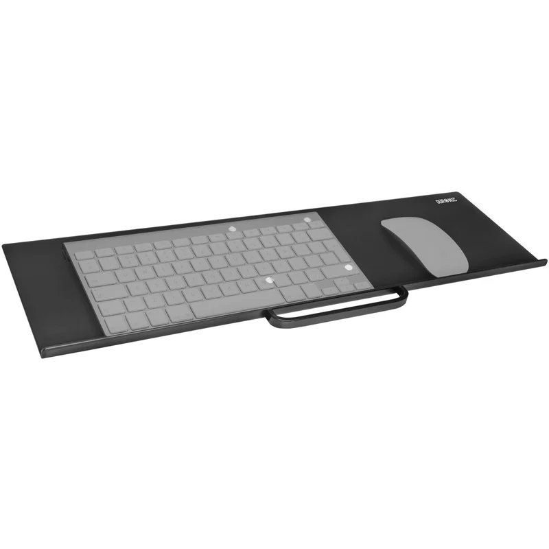 Duronic DM0K1 Support Clavier et Souris Accessoire pour Bras d’écran Surface Ergonomique de 60 x 18 cm Facile à Monter et Ajustable Compatibilité Universelle avec Bras d’écran