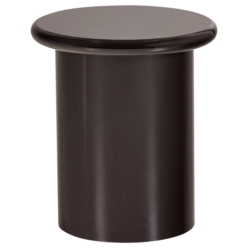 Mavon bijzettafel mdf hoogglans 45xø40 cm donkerbruin