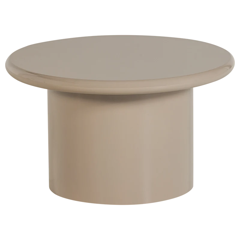 Mavon bijzettafel mdf hoogglans 35xø60 cm zand