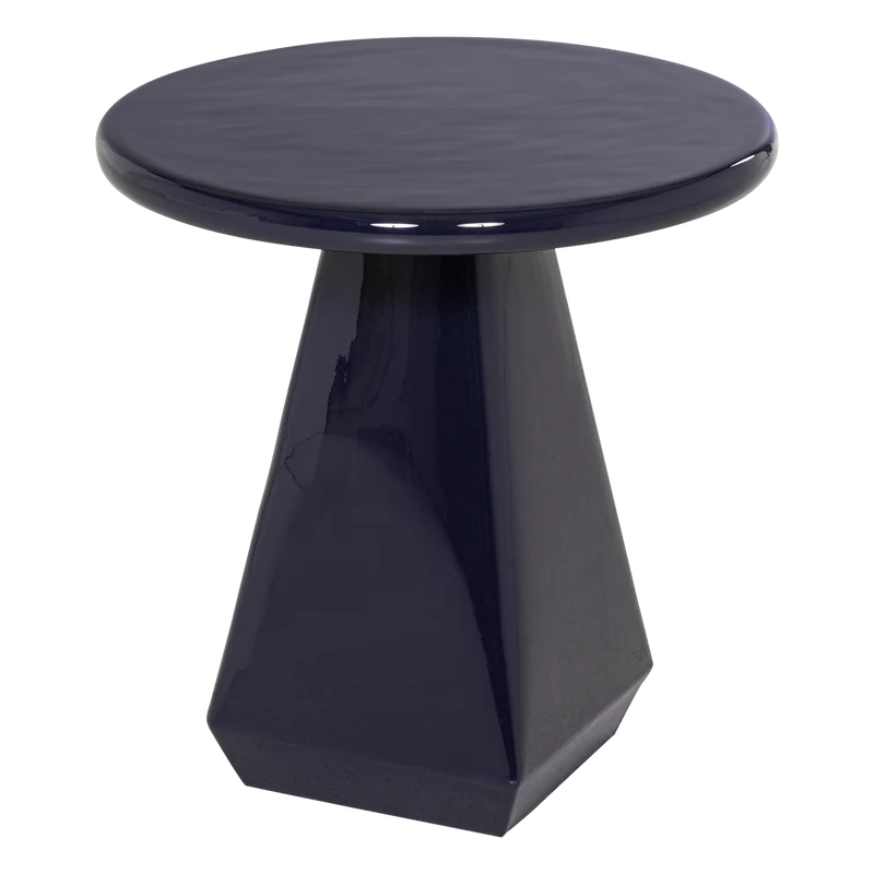 Lavo bijzettafel metaal hoogglans donkerblauw