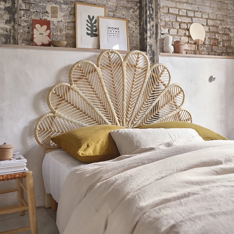 Tête de lit en rotin 140 cm