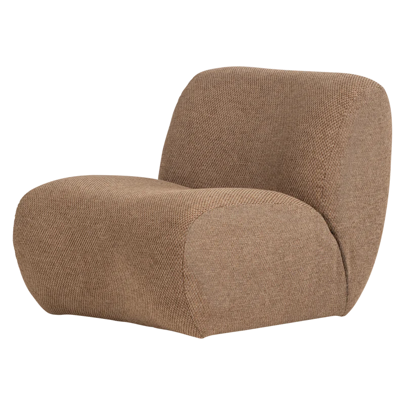 Nomu fauteuil grove chenille lichtbruin