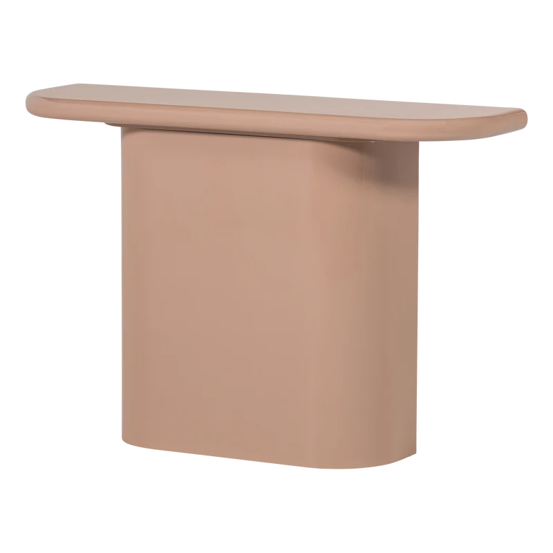 Nocta sidetable hout hoogglans lichtroze