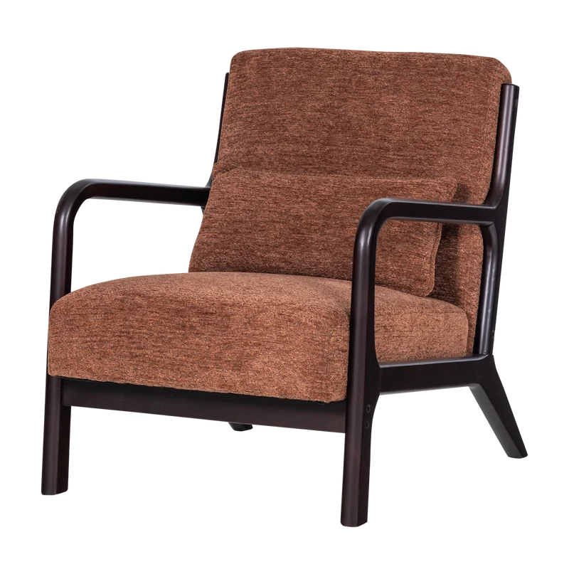 Mark fauteuil chenille bruin