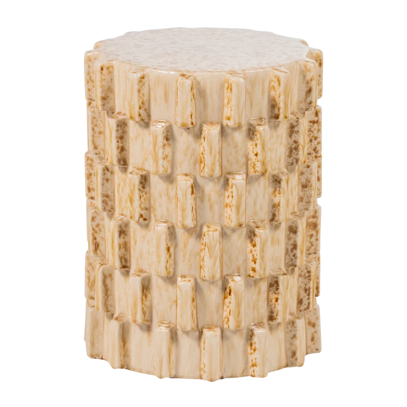 Axu decoratieve bijzettafel Ø35X45 cm keramiek zand
