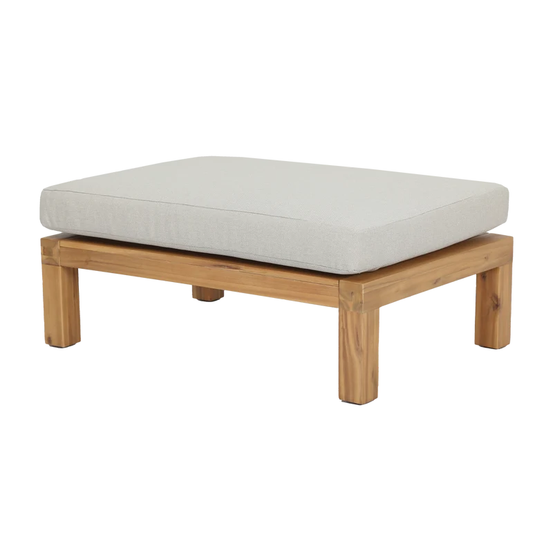 Relax tuin hocker/bijzettafel acacia hout naturel/zand