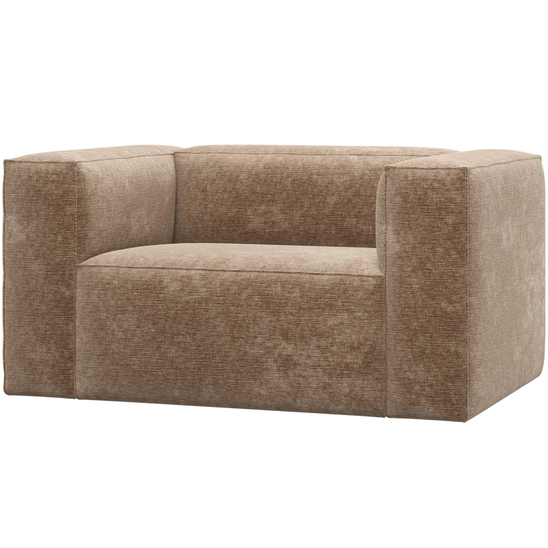 Bean fauteuil chenille velvet taupe