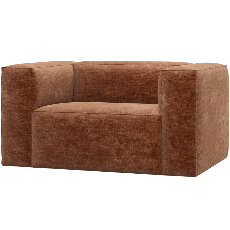 Bean fauteuil chenille velvet terra