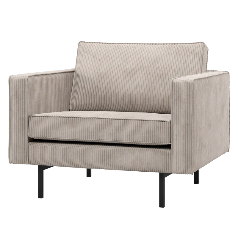 Rodeo fauteuil ribstof ecru
