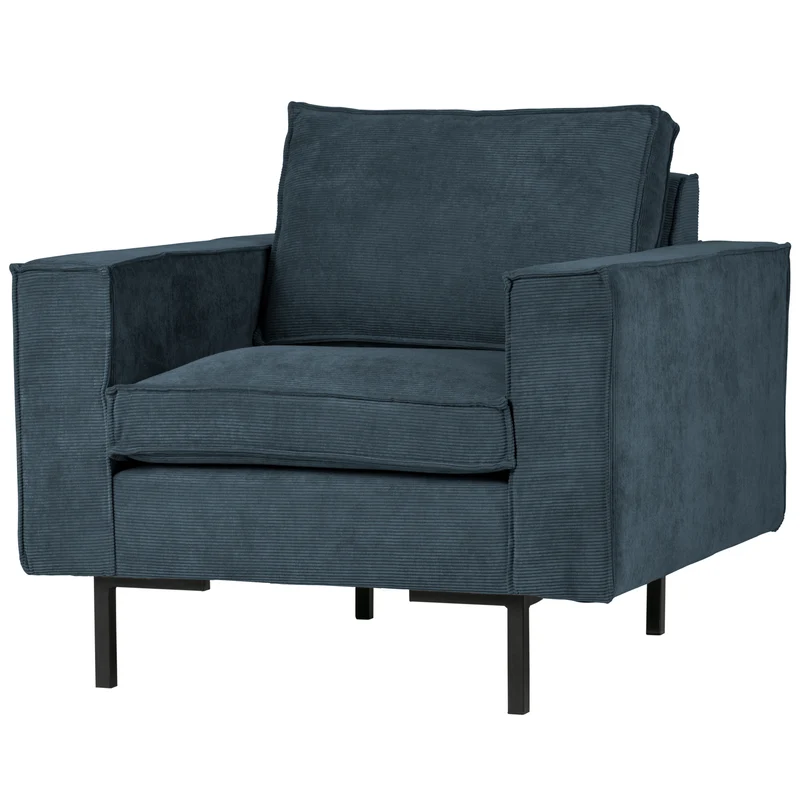 Arwin fauteuil staalblauw