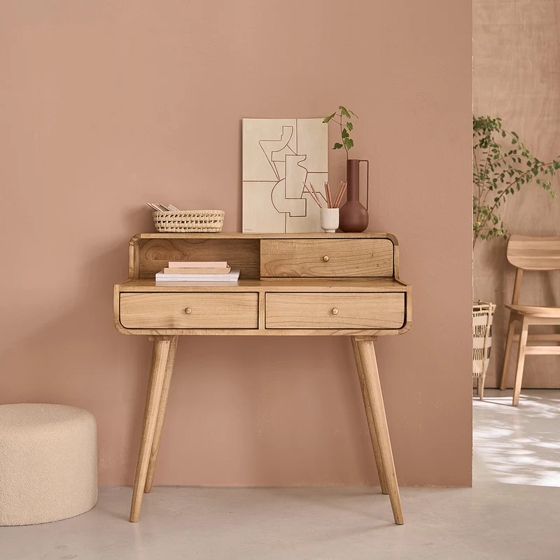 Bureau en mindi massif 90 cm