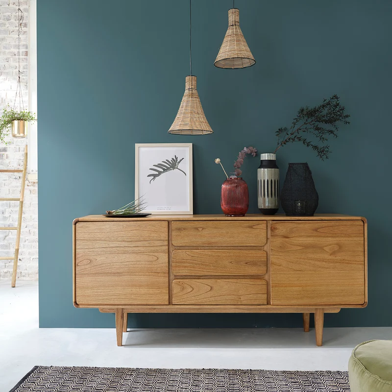 Buffet vintage en mindi massif 180 cm