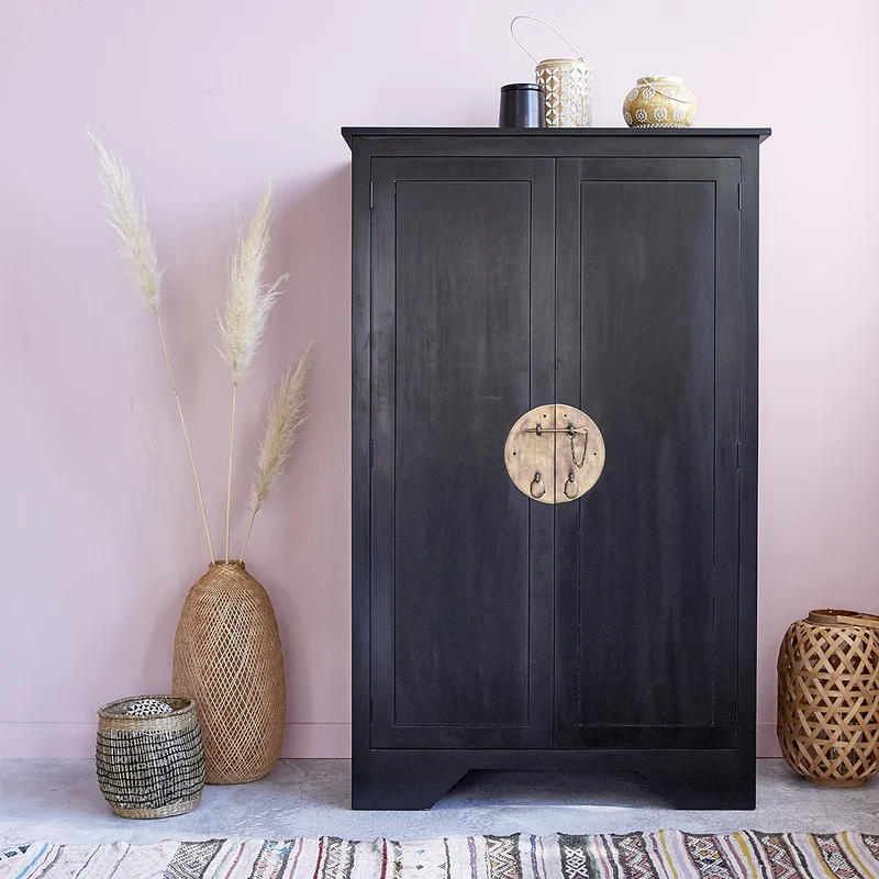 Armoire en acajou massif 105 cm