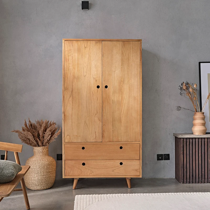Armoire en mindi massif 190 cm