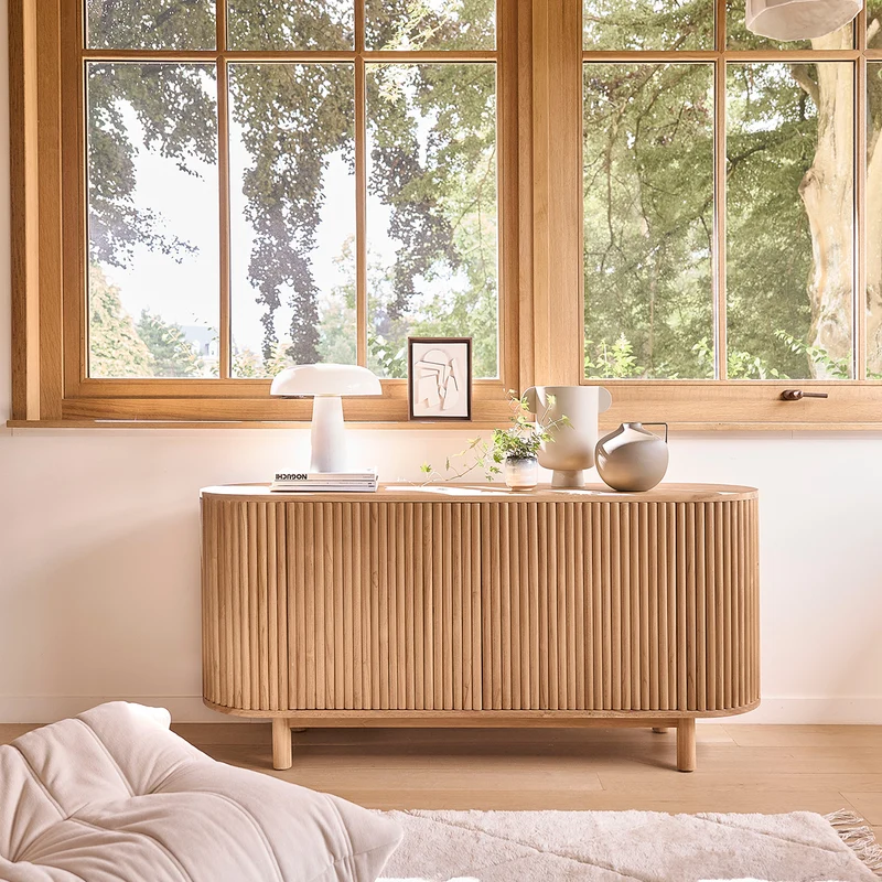 Buffet en teck massif 160 cm