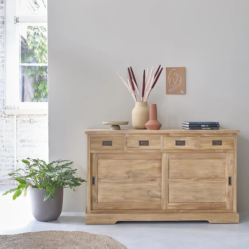 Buffet en teck massif 150 cm