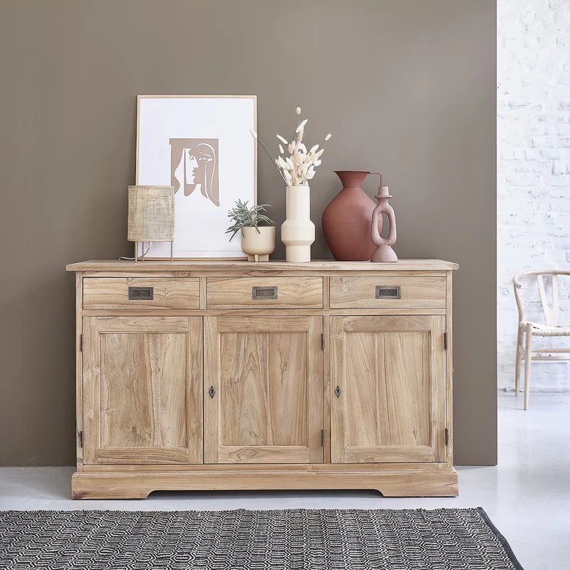 Buffet en teck massif 150 cm
