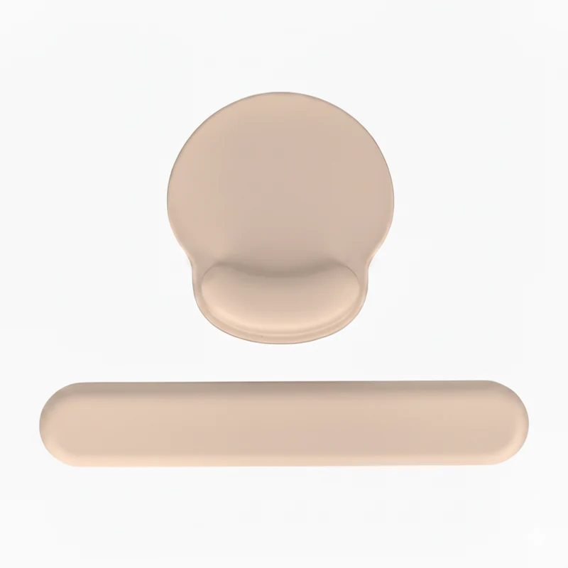 Tapis de souris ergonomique et coussin clavier 2-en-1