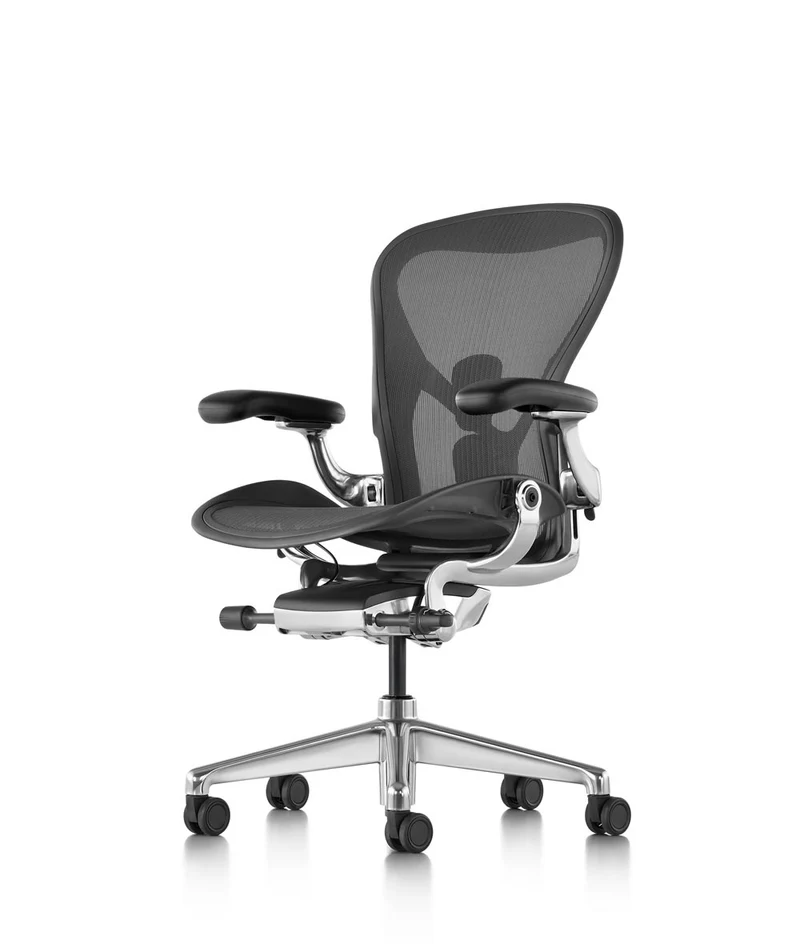 Siège de bureau Aeron* Graphite/Aluminium poli
