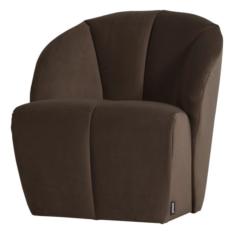 Mojo draaifauteuil velvet bruin