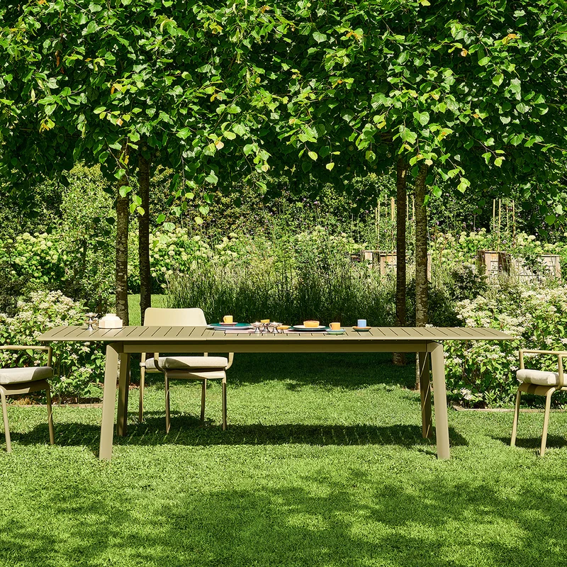 Table de jardin en aluminium extensible